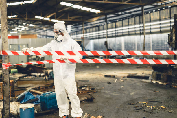 Professional Biohazard technician working in Princeton, NC